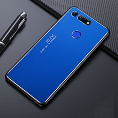 Funda Lujo Marco de Aluminio Carcasa T01 para Huawei Honor View 20 Azul