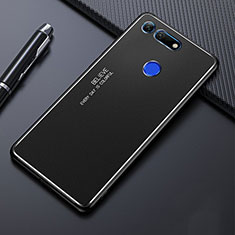 Funda Lujo Marco de Aluminio Carcasa T01 para Huawei Honor View 20 Negro