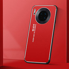 Funda Lujo Marco de Aluminio Carcasa T01 para Huawei Mate 30 Rojo