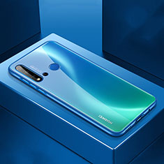 Funda Lujo Marco de Aluminio Carcasa T01 para Huawei Nova 5i Azul