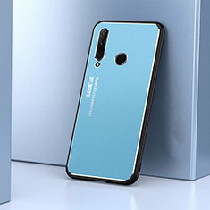 Funda Lujo Marco de Aluminio Carcasa T01 para Huawei P Smart+ Plus (2019) Azul Cielo