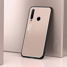 Funda Lujo Marco de Aluminio Carcasa T01 para Huawei P Smart+ Plus (2019) Oro
