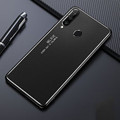 Funda Lujo Marco de Aluminio Carcasa T01 para Huawei P30 Lite XL Negro