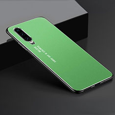 Funda Lujo Marco de Aluminio Carcasa T01 para Huawei P30 Verde