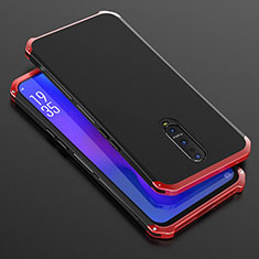 Funda Lujo Marco de Aluminio Carcasa T01 para Oppo R17 Pro Rojo