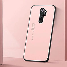 Funda Lujo Marco de Aluminio Carcasa T01 para Xiaomi Redmi Note 8 Pro Rosa