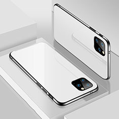 Funda Lujo Marco de Aluminio Carcasa T02 para Apple iPhone 11 Pro Blanco