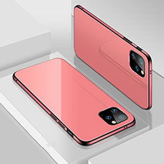 Funda Lujo Marco de Aluminio Carcasa T02 para Apple iPhone 11 Pro Rosa
