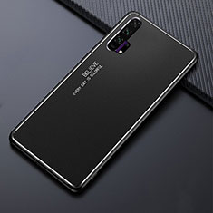 Funda Lujo Marco de Aluminio Carcasa T02 para Huawei Honor 20 Pro Negro