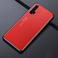 Funda Lujo Marco de Aluminio Carcasa T02 para Huawei Honor 20 Pro Rojo