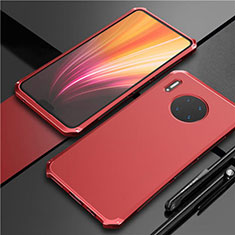 Funda Lujo Marco de Aluminio Carcasa T02 para Huawei Mate 30 Pro 5G Rojo