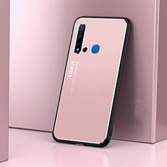Funda Lujo Marco de Aluminio Carcasa T02 para Huawei P20 Lite (2019) Oro Rosa