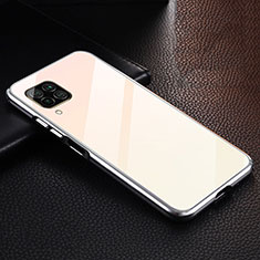 Funda Lujo Marco de Aluminio Carcasa T02 para Huawei P40 Lite Plata