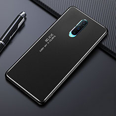 Funda Lujo Marco de Aluminio Carcasa T02 para Oppo R17 Pro Negro