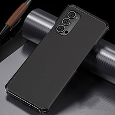 Funda Lujo Marco de Aluminio Carcasa T02 para Oppo Reno4 5G Negro