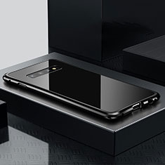 Funda Lujo Marco de Aluminio Carcasa T02 para Samsung Galaxy S10 5G Negro