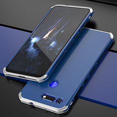 Funda Lujo Marco de Aluminio Carcasa T03 para Huawei Honor V20 Azul