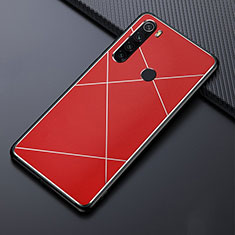 Funda Lujo Marco de Aluminio Carcasa T03 para Xiaomi Redmi Note 8T Rojo