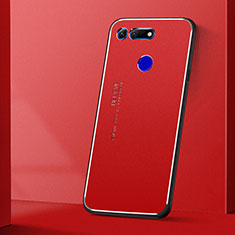 Funda Lujo Marco de Aluminio Carcasa T04 para Huawei Honor V20 Rojo