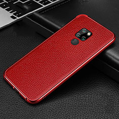 Funda Lujo Marco de Aluminio Carcasa T04 para Huawei Mate 20 Rojo