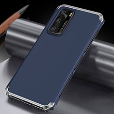 Funda Lujo Marco de Aluminio Carcasa T04 para Huawei P40 Azul