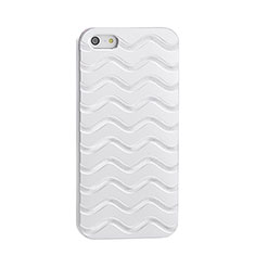 Funda Lujo Marco de Aluminio para Apple iPhone 5S Plata