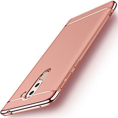 Funda Lujo Marco de Aluminio para Huawei GR5 (2017) Oro Rosa