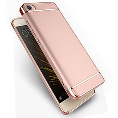 Funda Lujo Marco de Aluminio para Xiaomi Mi 5 Oro Rosa