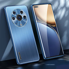 Funda Lujo Marco de Aluminio y Silicona Carcasa Bumper JL1 para Huawei Honor Magic3 Pro 5G Azul