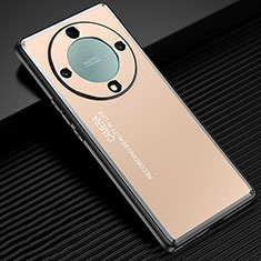 Funda Lujo Marco de Aluminio y Silicona Carcasa Bumper JL1 para Huawei Honor Magic6 Lite 5G Oro