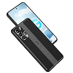 Funda Lujo Marco de Aluminio y Silicona Carcasa Bumper JL1 para Samsung Galaxy A52 5G Negro