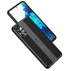 Funda Lujo Marco de Aluminio y Silicona Carcasa Bumper JL1 para Samsung Galaxy S20 FE (2022) 5G Negro