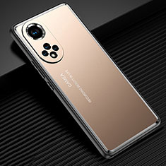 Funda Lujo Marco de Aluminio y Silicona Carcasa Bumper JL2 para Huawei Honor 50 5G Oro