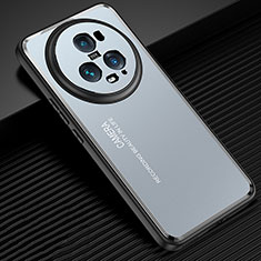 Funda Lujo Marco de Aluminio y Silicona Carcasa Bumper JL2 para Huawei Honor Magic5 Pro 5G Azul