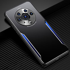 Funda Lujo Marco de Aluminio y Silicona Carcasa Bumper JL3 para Huawei Honor Magic3 Pro 5G Azul