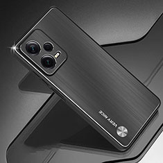 Funda Lujo Marco de Aluminio y Silicona Carcasa Bumper JS1 para Xiaomi Poco X5 5G Negro