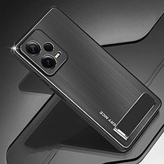 Funda Lujo Marco de Aluminio y Silicona Carcasa Bumper JS2 para Xiaomi Poco X5 5G Negro