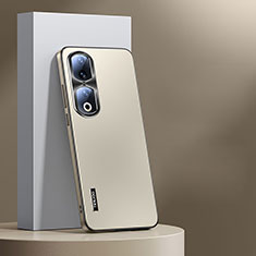 Funda Lujo Marco de Aluminio y Silicona Carcasa Bumper para Huawei Honor 90 Pro 5G Oro