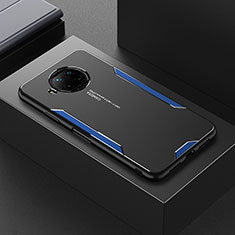 Funda Lujo Marco de Aluminio y Silicona Carcasa Bumper para Xiaomi Mi 10T Lite 5G Azul