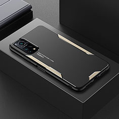 Funda Lujo Marco de Aluminio y Silicona Carcasa Bumper para Xiaomi Mi 10T Pro 5G Oro