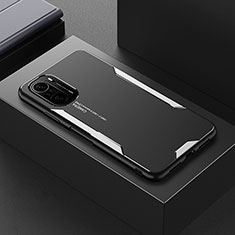Funda Lujo Marco de Aluminio y Silicona Carcasa Bumper para Xiaomi Mi 11i 5G Plata