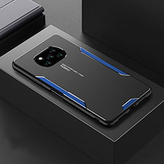 Funda Lujo Marco de Aluminio y Silicona Carcasa Bumper para Xiaomi Poco X3 Pro Azul