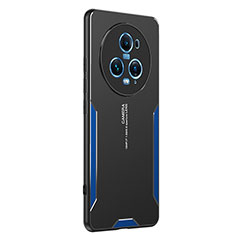 Funda Lujo Marco de Aluminio y Silicona Carcasa Bumper PB2 para Huawei Honor Magic5 Pro 5G Azul