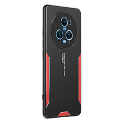 Funda Lujo Marco de Aluminio y Silicona Carcasa Bumper PB2 para Huawei Honor Magic5 Pro 5G Rojo
