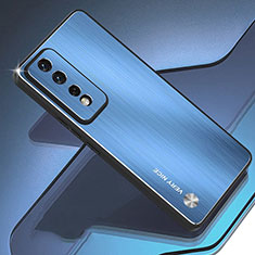 Funda Lujo Marco de Aluminio y Silicona Carcasa Bumper TB1 para Huawei Honor 80 GT 5G Azul