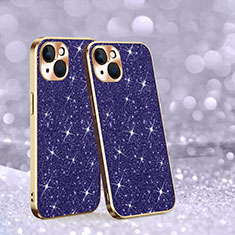 Funda Silicona Carcasa Goma Bling-Bling AC1 para Apple iPhone 13 Morado