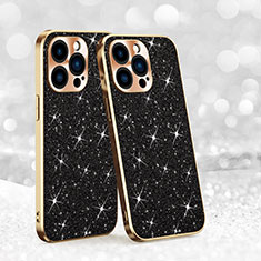 Funda Silicona Carcasa Goma Bling-Bling AC1 para Apple iPhone 13 Pro Negro