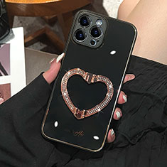 Funda Silicona Carcasa Goma Bling-Bling JL1 para Apple iPhone 13 Pro Max Negro