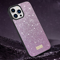 Funda Silicona Carcasa Goma Bling-Bling LD1 para Apple iPhone 13 Pro Morado