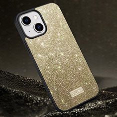 Funda Silicona Carcasa Goma Bling-Bling LD1 para Apple iPhone 14 Oro